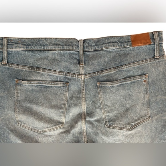 Madewell Cali~Demi Boot Cut Button Fly Crop Stretch Jean Sz 36X26” Med Wash - Picture 5 of 12